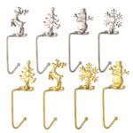 2 PCS D1013 Gancho decorativo de Navidad Colgador de Navidad de dibujos animados, Especificaciones:, Silver Snowman - Imagen 2