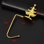 2 PCS D1013 Gancho decorativo de Navidad Colgador de Navidad de dibujos animados, Especificaciones:, Gold Snowflake - Imagen 3