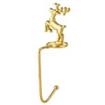2 PCS D1013 Gancho decorativo de Navidad Colgador de Navidad de dibujos animados, Especificaciones:, Gold Deer