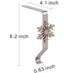 2 PCS D990 Gancho decorativo de hierro forjado de dibujos animados de Navidad - Imagen 3