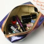 Bolsa de artículos de tocador de maquillaje de gran capacidad portátil con cola de pez láser PU, Blanco, Azul de lago, Blue Snow, Rosa claro, Rosa oscuro, Symphony Color - Imagen 4