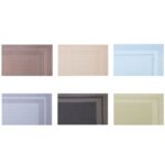 Estera de aislamiento de mesa de comedor occidental tejida de PVC para el hogar, Café, Smoke Gray, Sea Green, Light Blue, Black Gold, Beige - Imagen 2