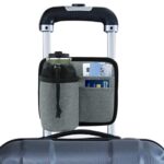 Almacenamiento de equipaje Portavasos Bolsa de almacenamiento de boletos aéreos, Single Cup Holder
