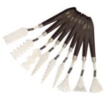 9 PCS Cuchillo de pintura al óleo Graffiti Toning Raspador de madera Herramienta de pintura de arte para estudiantes, Estilo:, E1 - Imagen 2