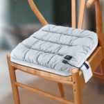 10W 5V USB Temperatura ajustable Cojín calefactable de grafeno Cojín para silla de oficina, Light Grey