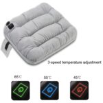 10W 5V USB Temperatura ajustable Cojín calefactable de grafeno Cojín para silla de oficina, Light Grey - Imagen 2