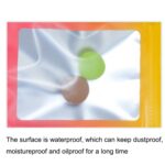 100PCS Bolsa Ziplock de papel de aluminio Bolsa de embalaje sellada con cable de datos de joyería, Tamaño:, 8.5x13cm (Pink Gradually Purple) - Imagen 3