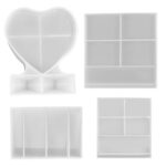 Molde de silicona para bricolaje con marco de fotos cuadrado en forma de corazón, especificaciones:, S (Heart-shaped) - Imagen 3