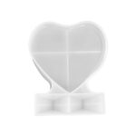 Molde de silicona para bricolaje con marco de fotos cuadrado en forma de corazón, especificaciones:, L (Heart-shaped)