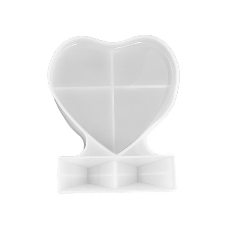 TBD0602837503.jpg Molde de silicona para bricolaje con marco de fotos cuadrado en forma de corazón, especificaciones:, L (Heart-shaped) - Imagen 1