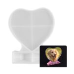 Molde de silicona para bricolaje con marco de fotos cuadrado en forma de corazón, especificaciones:, L (Heart-shaped) - Imagen 2