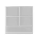 Molde de silicona para bricolaje con marco de fotos cuadrado en forma de corazón, especificaciones:, L (Square)