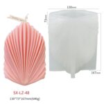 Molde de silicona para velas perfumadas DIY Scallop, LZ-48 - Imagen 2
