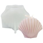 Molde de silicona para velas perfumadas DIY Scallop, LZ-197