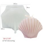Molde de silicona para velas perfumadas DIY Scallop, LZ-197 - Imagen 2