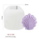 Molde de silicona para velas perfumadas DIY Scallop, SX-LZ-305 - Imagen 2
