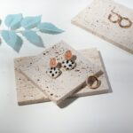Soporte de exhibición de joyería de accesorios de tiro de joyería de piedra de cueva de 2 piezas, Gray (10x10cm) - Imagen 3
