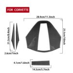 For Chevrolet Corvette C8 4pcs /Set Rear Roof Camera Sticker - Imagen 3