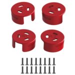 4 PCS / Set Sunnylife AT-MD475 Cubierta de motor de aleación de aluminio impermeable a prueba de polvo para DJI Avata, Rojo, Negro