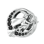 SCC2405 Bruja de Halloween DIY Pulsera Grano S925 Accesorios de cuentas de plata