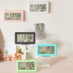 YD005 Mini luz y pantalla LCD delgada Medidor de temperatura / humedad Reloj electrónico, Blanco, Rojo, Verde, Azul, Negro - Imagen 2