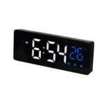 0715 LED activado por voz Fecha de silencio Pantalla de temperatura Reloj electrónico, Black Surface Blue Light, Black Surface Green Light, Black Surface Red Light, White Shell Blue Light, White Shell Green Light, White Shell Red Light...