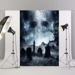 4097 2,1 m x 1,5 m Fondo de fotografía de Halloween Paño de decoración de fiesta - Imagen 5