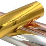 Película de vinilo autoadhesiva de Metal brillante, pegatina para taza DIY, pegatina para coche, Gold 30cm x 150cm - Imagen 2