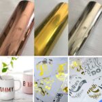 Película de vinilo autoadhesiva de Metal brillante, pegatina para taza DIY, pegatina para coche, Gold 30cm x 150cm - Imagen 4