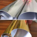 Película de vinilo autoadhesiva de Metal brillante, pegatina para taza DIY, pegatina para coche, Silver 30cm x 100cm - Imagen 3