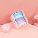 Juego de cintas de cuenta manual impresas para estudiantes de 5 cajas, Macaron Solid Color 1, Macaron Solid Color 2, Macaron Solid Color 3, Macaron Solid Color 4, Morandi Basic 1, Morandi Basic 2, Morandi Basic 3, Morandi Basic 4