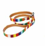 Lona + correa de perro de tira colorida de PU, Leash S 1.5 x 120cm - Imagen 2