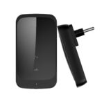 C03 1 por 1 Timbre inalámbrico con sensor táctil a prueba de agua para el hogar, C03 EU Plug Black