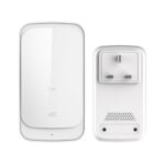 C03 1 por 1 Timbre inalámbrico con sensor táctil a prueba de agua para el hogar, C03 UK Plug White