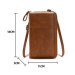 Lady Purse Shoulder Crossbody Bag Bolso multifuncional para teléfono móvil, Style 1 Black - Imagen 3