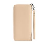 Bolso de mujer Bolso de mano con cremallera larga Bolso de teléfono celular de gran capacidad, Apricot - Imagen 4
