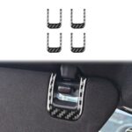 For Chevrolet Corvette C8 4pcs /Set Sun Visor Decorative Sticker - Imagen 2