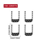 For Chevrolet Corvette C8 4pcs /Set Sun Visor Decorative Sticker - Imagen 3