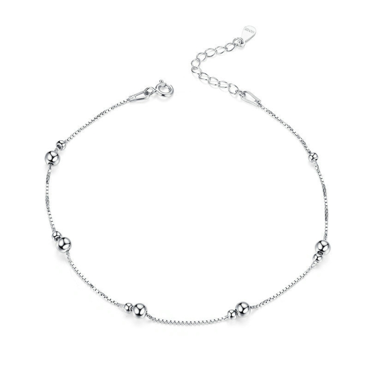 TBD06029136.jpg SCT005 Tobillera de plata S925 Tobillera chapada en oro blanco - Imagen 1