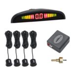 Sistema de sensor de estacionamiento con alarma sonora para coche y pantalla LCD
