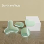 10 protectores de esquina de mesa de centro transparentes antigolpes luminosos, estilo:, L-shape - Imagen 4