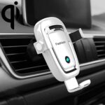 Soporte de carga inalámbrico para teléfono S19 15W Gravity Car, S19 White