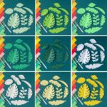 Accesorios de fotografía de adornos de hojas cortadas en papel - Imagen 2