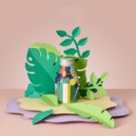 Accesorios de fotografía de adornos de hojas cortadas en papel - Imagen 5