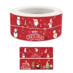 10 PCS Pegatinas de Navidad Juguetes para niños Tabel de dibujos animados de vacaciones, 25x75mm