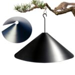 Cubierta protectora del alimentador de pájaros de la cerca del deflector de la ardilla empalmada, 12 inch With Hook - Imagen 2