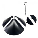Cubierta protectora del alimentador de pájaros de la cerca del deflector de la ardilla empalmada, 18 inch With Hook - Imagen 3