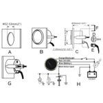 PMM2 DN52mm 12/24V 0-190Ohm Mesa elevadora de mesa de equilibrio marino, PMM2 WS - Imagen 5
