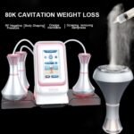 3 en 1 80k Metal Fat Blaster RF Máquina de belleza ultrasónica, UK Plug - Imagen 2