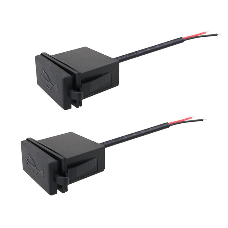 TBD0602952801A.jpg 2PCS 2.4 A Motor Boat Trailer Car Modified Square Single USB Car Charger, 2PCS 2.4 A - Imagen 1